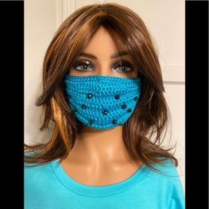 Decorative Hand-knitted Face Mask